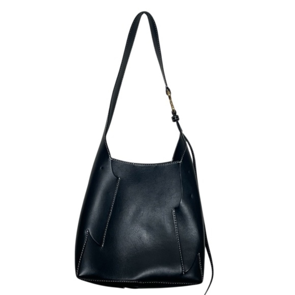 Cult Gaia Simona Bag Women’s‎ Black Leather Shoulder Purse Modern - Picture 3 of 15